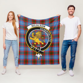 Cobertor De Velo Clan Nicolson Tartan Xadrez