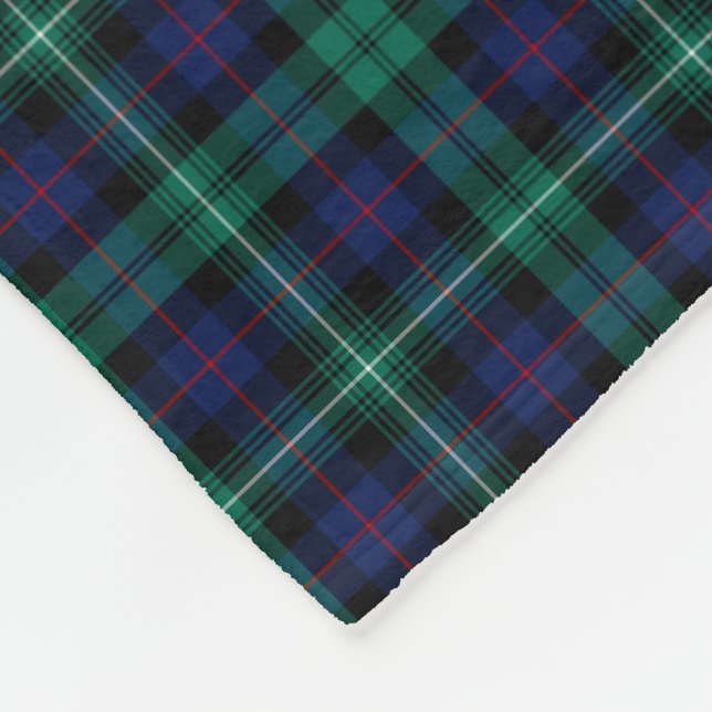 Cobertor De Velo Clan Urquhart Tartan Blue e Green Scottish Xadrez (Quina)