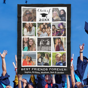 Cobertor De Velo Classe de Graduação da Colagem de Fotos do Instagr