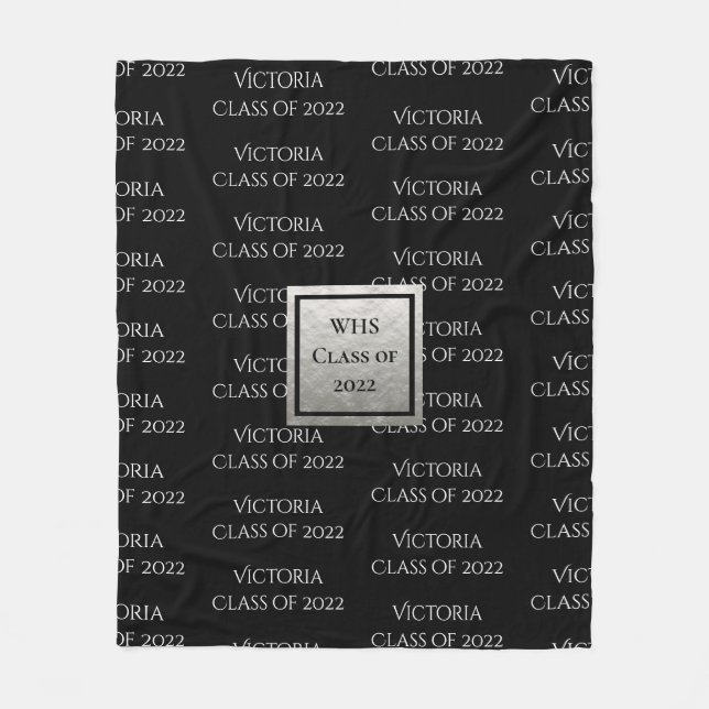 Cobertor De Velo Classe Personalizada De Manutenção De Graduação (Frente)