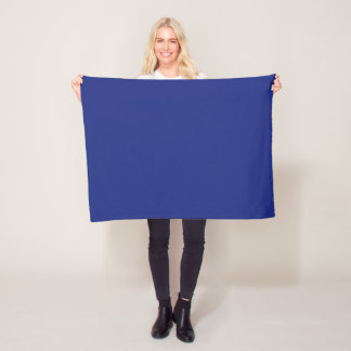 Cobertor De Velo Classic Dark Blue Accent Fleece Blanket