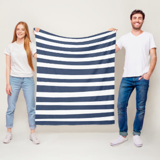Cobertor De Velo Classic Navy Blue Stripes | Timeless Nautical 