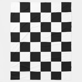 Cobertor De Velo Classic White with Black Square Style