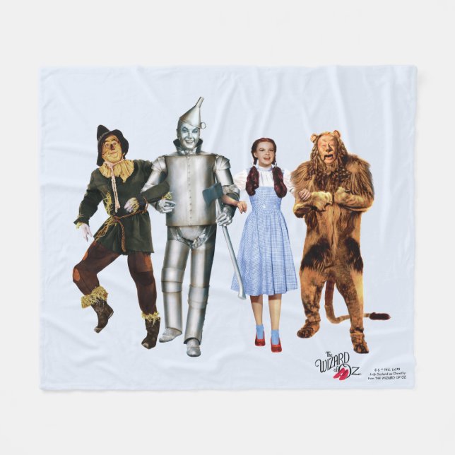 Cobertor De Velo Classic Wizard of Oz Characters (Frente (Horizontal))