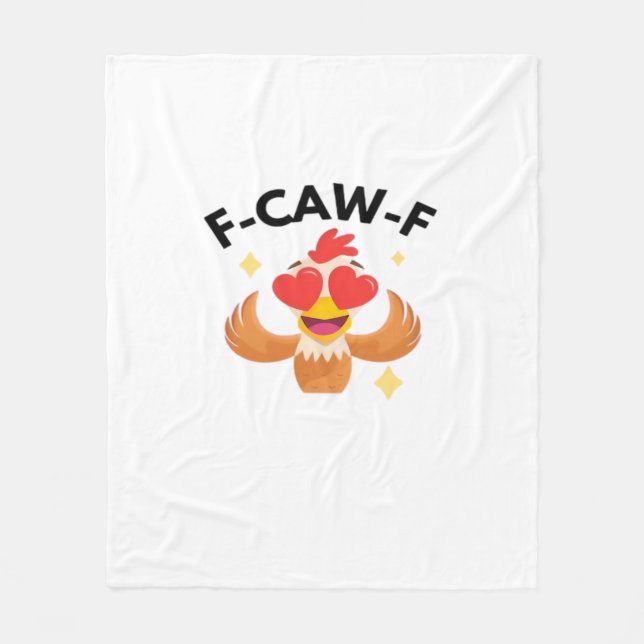 Cobertor De Velo Clássico F-Caw-F Engraçado (Frente)