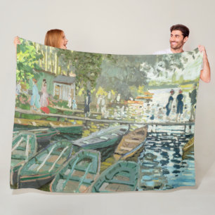 Cobertor De Velo Claude Monet. Bathers em La Grenouillère