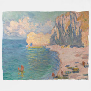 Cobertor De Velo Claude Monet - Etretat: Praia e Falaise d'Amont