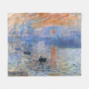 Cobertor De Velo Claude Monet Impression Sunrise 1872 Porto Artísti
