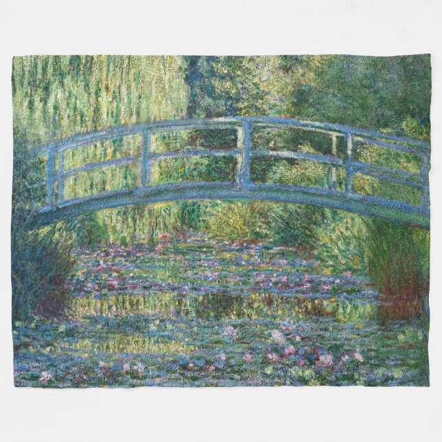 Cobertor De Velo Claude Monet - Lagoa de Água Lily, Harmonia Verde (Frente (Horizontal))