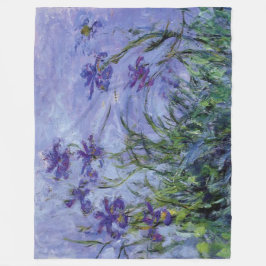Cobertor De Velo Claude Monet Lilac Irises