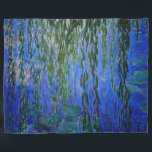 Cobertor De Velo Claude Monet - Lírios d'água com salgueiro chorand<br><div class="desc">Lírios d'água com galhos salgados chorões / Ninfheas avec rameaux de saule,  por Claude Monet,  em 1916-1919</div>