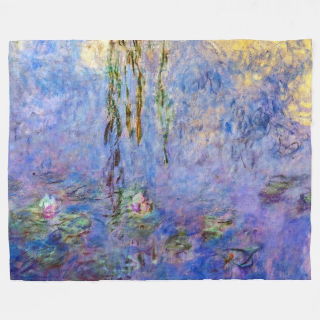 Cobertor De Velo Claude Monet - Nenúfares (Frente (Horizontal))