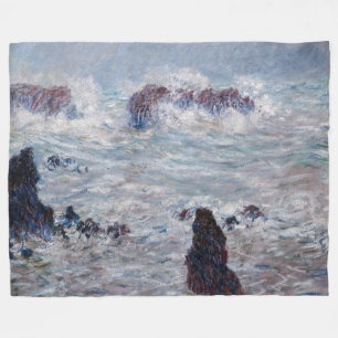 Cobertor De Velo Claude Monet - Tempestade ao largo da costa de Bel