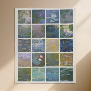 Cobertor De Velo Claude Monet Water Lily