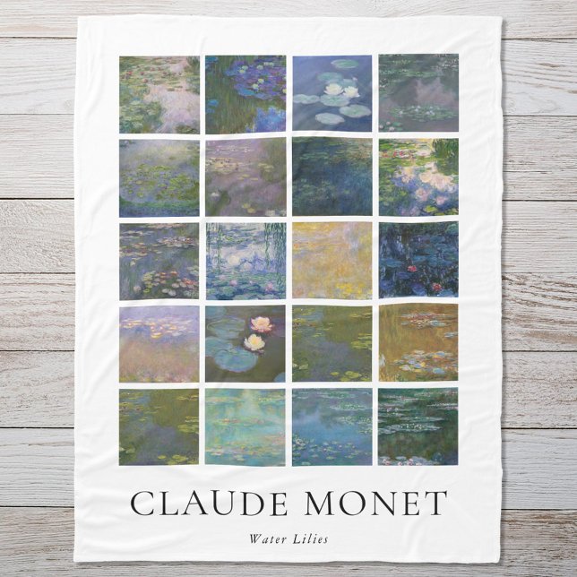 Cobertor De Velo Claude Monet Water Lily (Criador carregado)