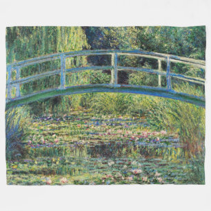 Cobertor De Velo Claude Monet - Water Lily Pond & Japanesese Bridge