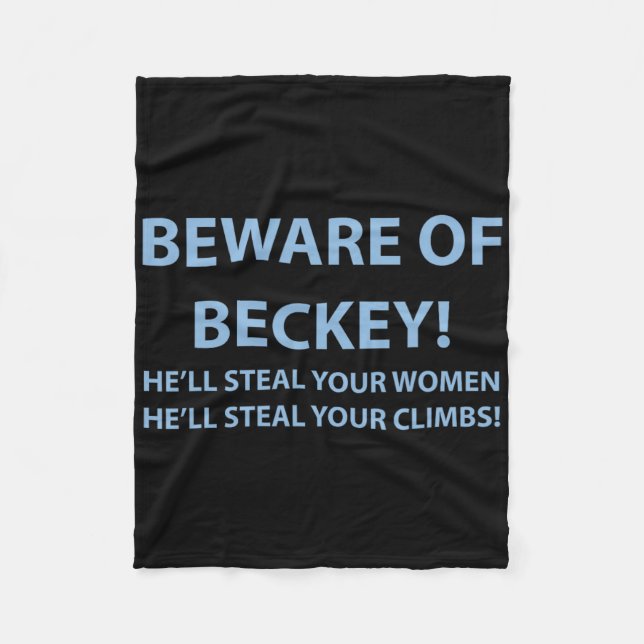 Cobertor De Velo Clic Cuidado Com Beckey' Camiseta  (Frente)