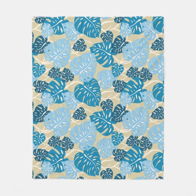 Cobertor De Velo Cliff Hanger Havaiana Monstera Leaf (Frente)
