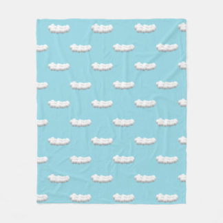 Cobertor De Velo clouds Fleece Blanket