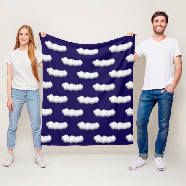 Cobertor De Velo clouds Fleece Blanket (In Situ)