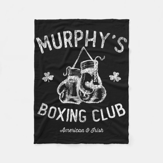 Cobertor De Velo Clube Boxing de Murphy - American Irish Boxer (Frente)