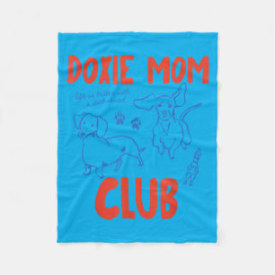 Cobertor De Velo Clube da Mamãe Doxie Cachorro Dachshund Engraçado