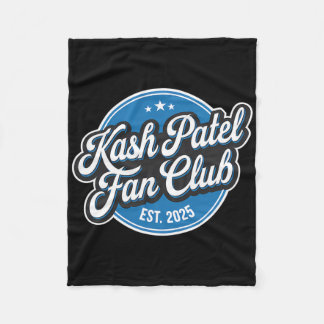 Cobertor De Velo Clube de Fãs de Kash Patel Est. 2025 Logotipo Retr