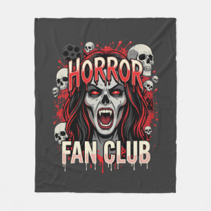 Cobertor De Velo Clube de Fãs de Terror do Halloween Caveira de Vam