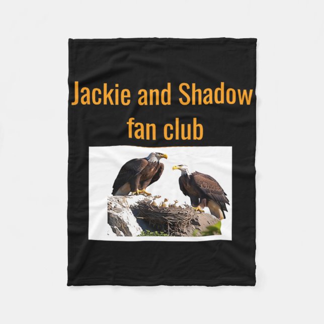 Cobertor De Velo Clube de Fãs Jackie e Shadow Águias  (Frente)