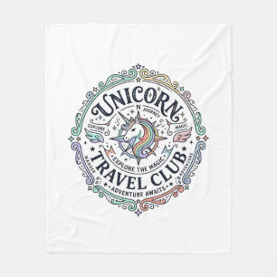 Cobertor De Velo Clube de Viagens Unicórnio Projeto Original Zazzle