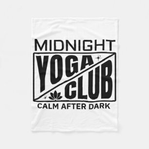 Cobertor De Velo Clube de Yoga à Meia-Noite Instrutor de Meditação