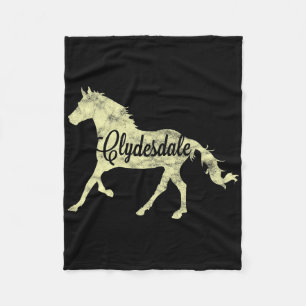 Cobertor De Velo Clydesdale Draft Horse Pun Horseback Gift