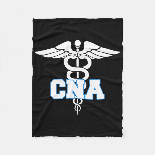 Cobertor De Velo Cna Caduceus Símbolo Médico Presentes (Frente)