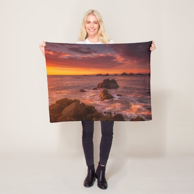 Cobertor De Velo Coastline | Sunset Pacific Grove Carmel California (In Situ)