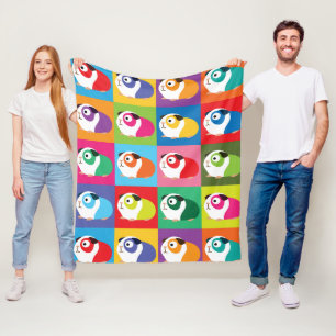 Cobertor De Velo Cobaias do pop art