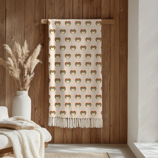 Cobertor De Velo Coberta Floral de Cobre Estilo Boho Pastel para Ca (Copper Floral Blanket Pastel Boho Home Style)