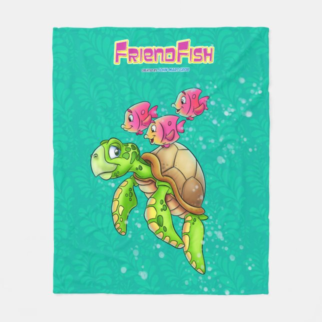 Cobertor De Velo Cobertura bonito da tartaruga (Frente)