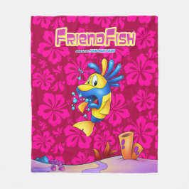 Cobertor De Velo Cobertura bonito do velo dos peixes dos desenhos