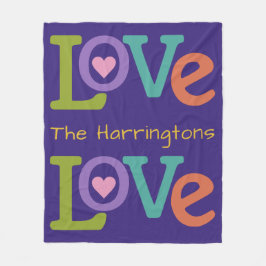 Cobertor De Velo Cobertura colorida do velo do amor