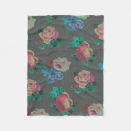 Cobertor De Velo cobertura cor-de-rosa decorativa do velo da flor