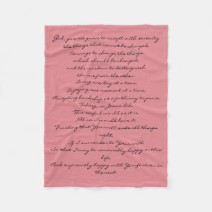 Cobertor De Velo Cobertura da oração da serenidade