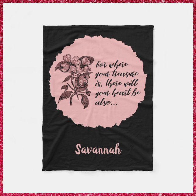 Cobertor De Velo Cobertura de Bíblia preto-e-rosa para Inspiração (Criador carregado)