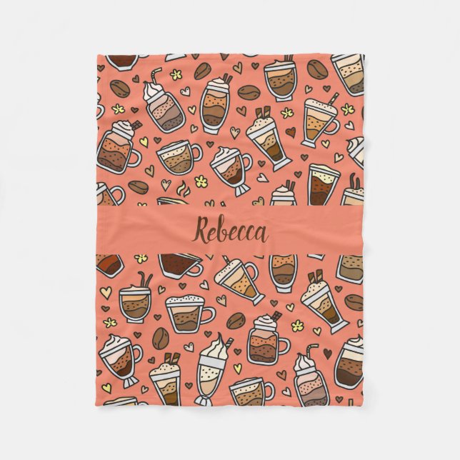 Cobertor De Velo Cobertura De Café Cozy Para Relaxamento De Sips (Frente)