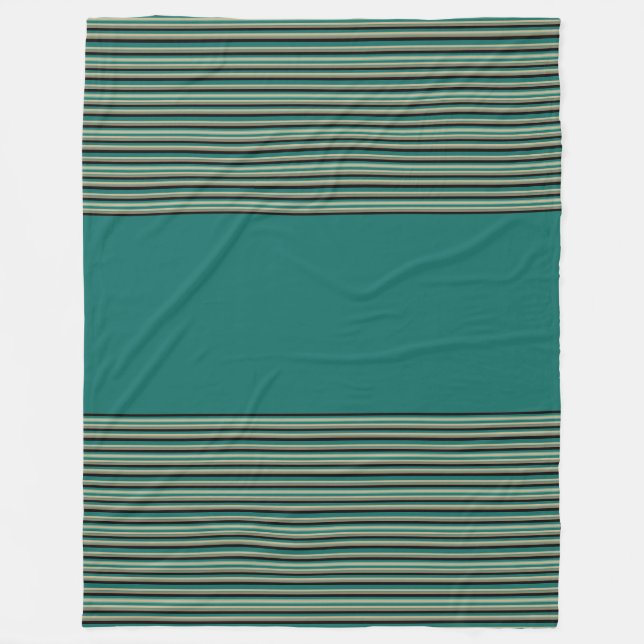 Cobertor De Velo Cobertura de Carro Casual com Faixa Teal (Frente)