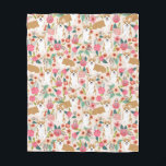 Cobertor De Velo Cobertura de Corgi Florals - presente de córgi<br><div class="desc">corgi florals,  cobertor de corgi,  cão de corgi,  design de corgi,  córgis doce,  cobertor de cães de corgi,  cobertor de cães, </div>