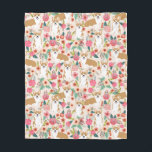 Cobertor De Velo Cobertura de Corgi Florals - presente de córgi<br><div class="desc">corgi florals, cobertor de corgi, cão de corgi, design de corgi, córgis doce, cobertor de cães de corgi, cobertor de cães, </div>