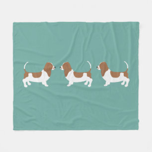 Cobertor De Velo Cobertura de Fleece de Hound Basset