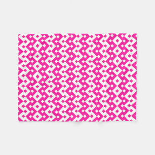 Cobertor De Velo Cobertura de Fleece Rosa e Branco Menina