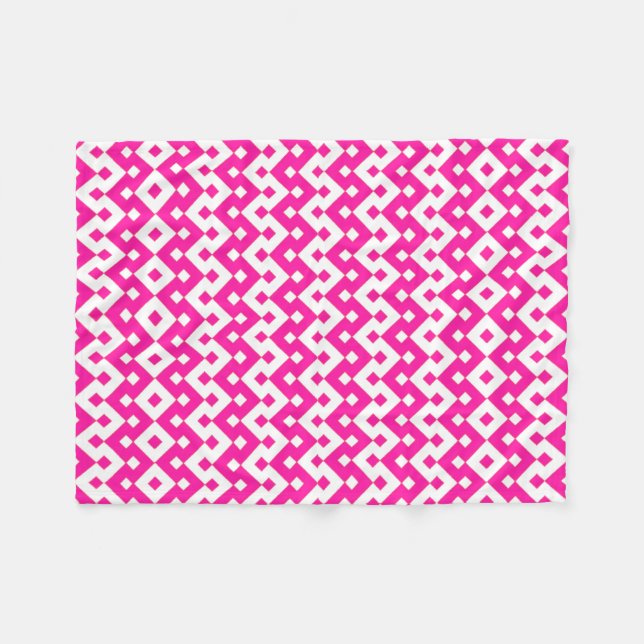 Cobertor De Velo Cobertura de Fleece Rosa e Branco Menina (Frente (Horizontal))