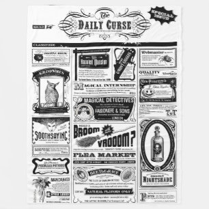 Cobertor De Velo Cobertura de jornal assustadora